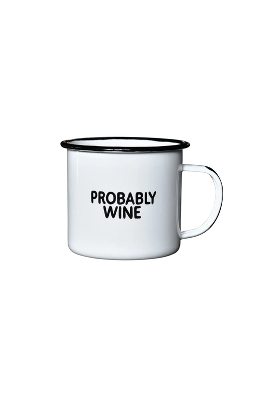 'Probably Wine' Tin Mug